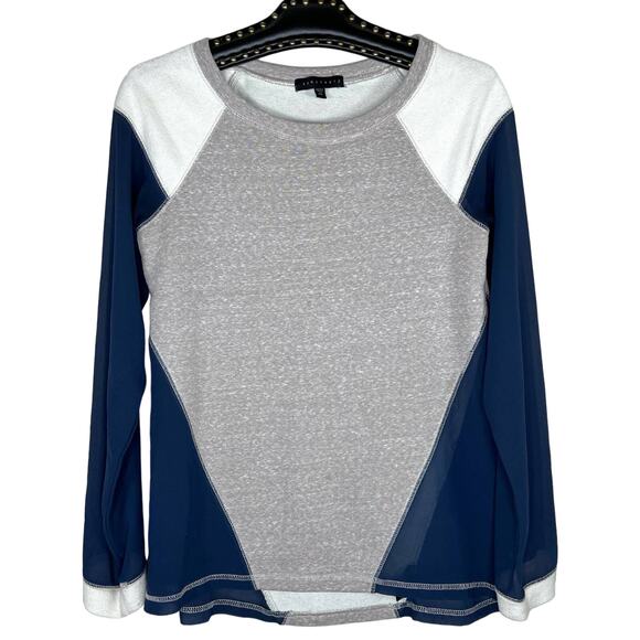 Sanctuary Long Sleeve Sheer Side Panel Shirt XS - Picture 1 of 9